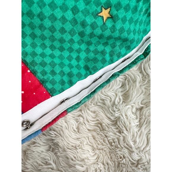 90’s Homemade Daisy Kingdom Rudi Reindeer Quilted Christmas Overalls - Picture 8 of 11